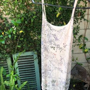 H&M Cream Floral Slip Dress